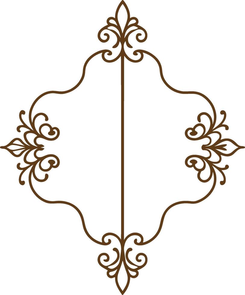A decorative frame with ornate design vector