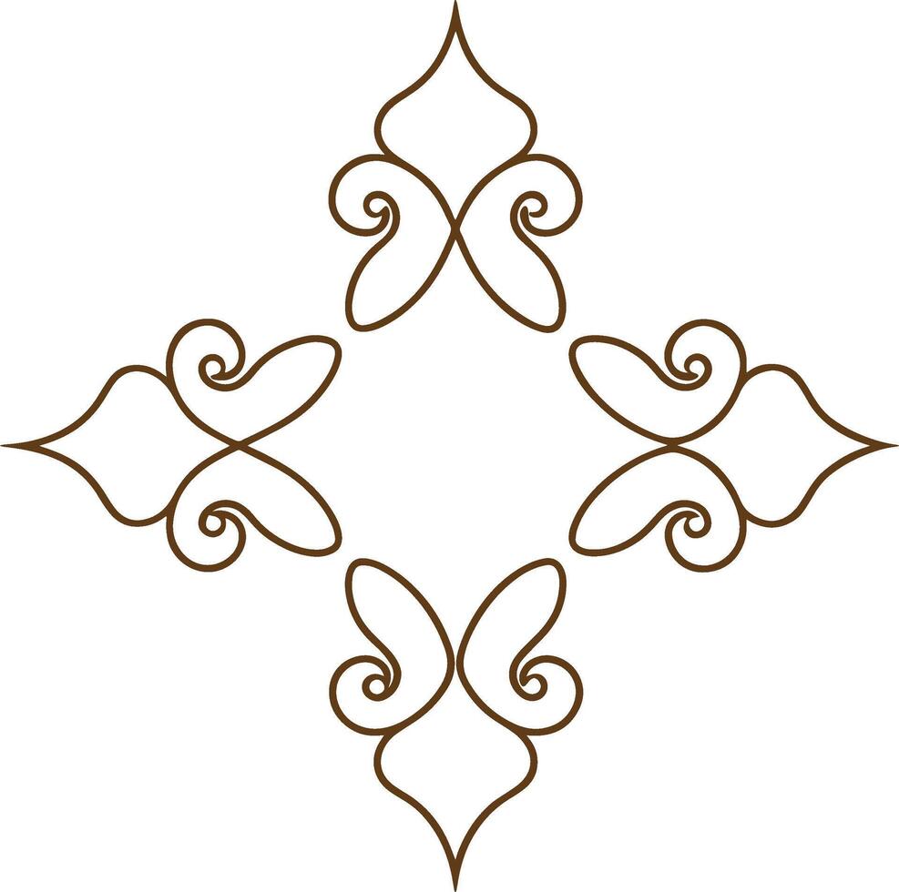 A decorative design with swirls and swirls vector