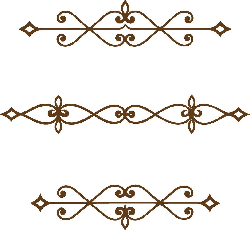 Ornate decorative borders vector