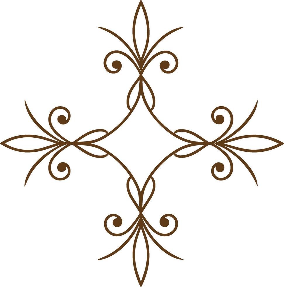 A cross with a decorative design vector