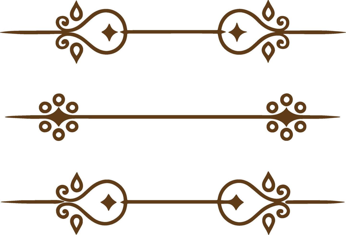 A set of decorative elements vector