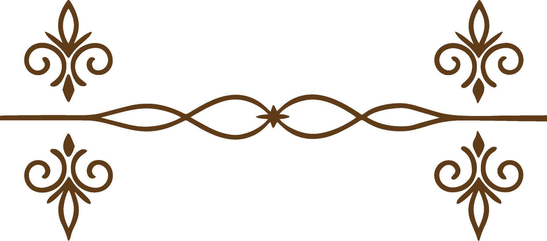 A decorative border with a decorative design vector