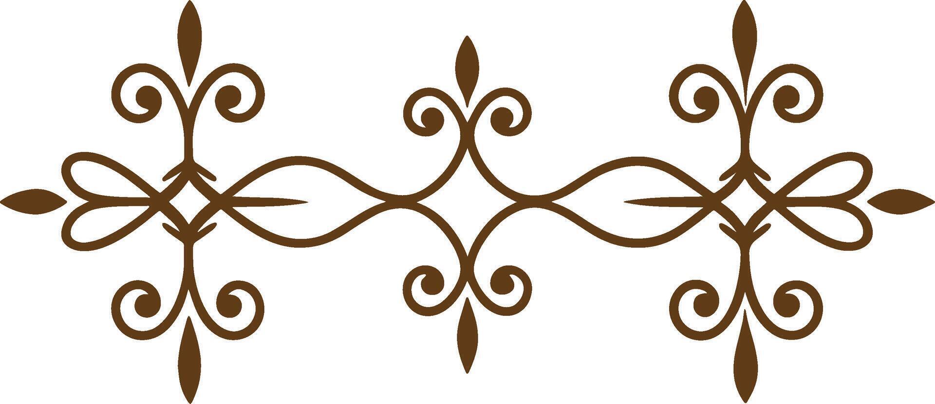 A decorative pattern in brown and white vector