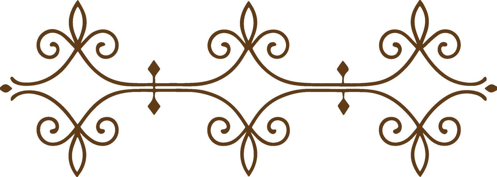 A decorative pattern in brown and white vector