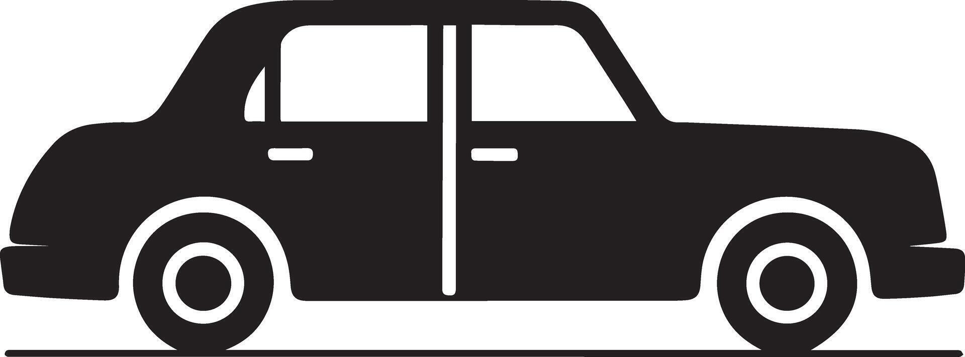 The car icon design is clean, stunning, and beautiful, making it ideal for logos, posters, t-shirts, and other graphic projects vector