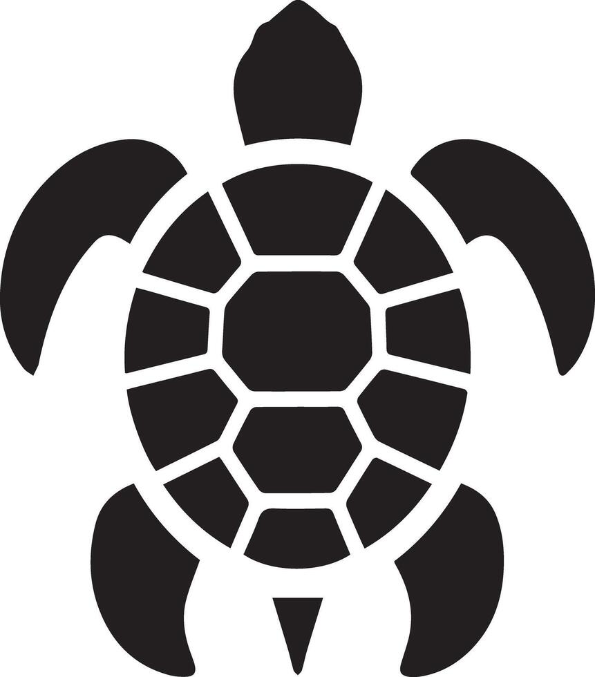 A sea turtle swimming icon designed for various companies. The design is clean, stunning, and beautiful, making it ideal for logos, posters, t-shirts, and other graphic projects vector