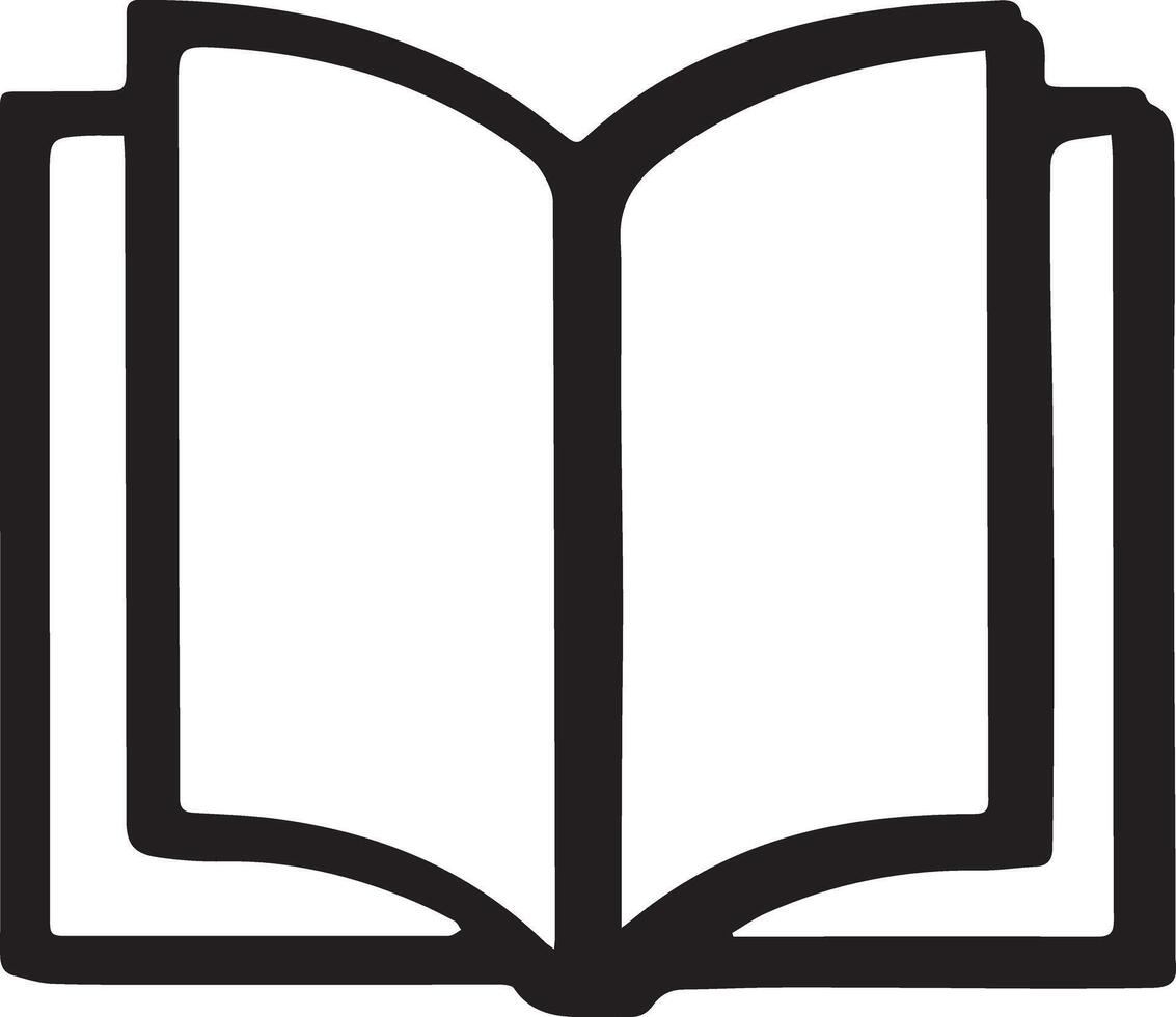An open book icon created for various companies, featuring a clean, beautiful, and refined design. Perfect for logos, posters, t-shirts, and other graphic projects vector