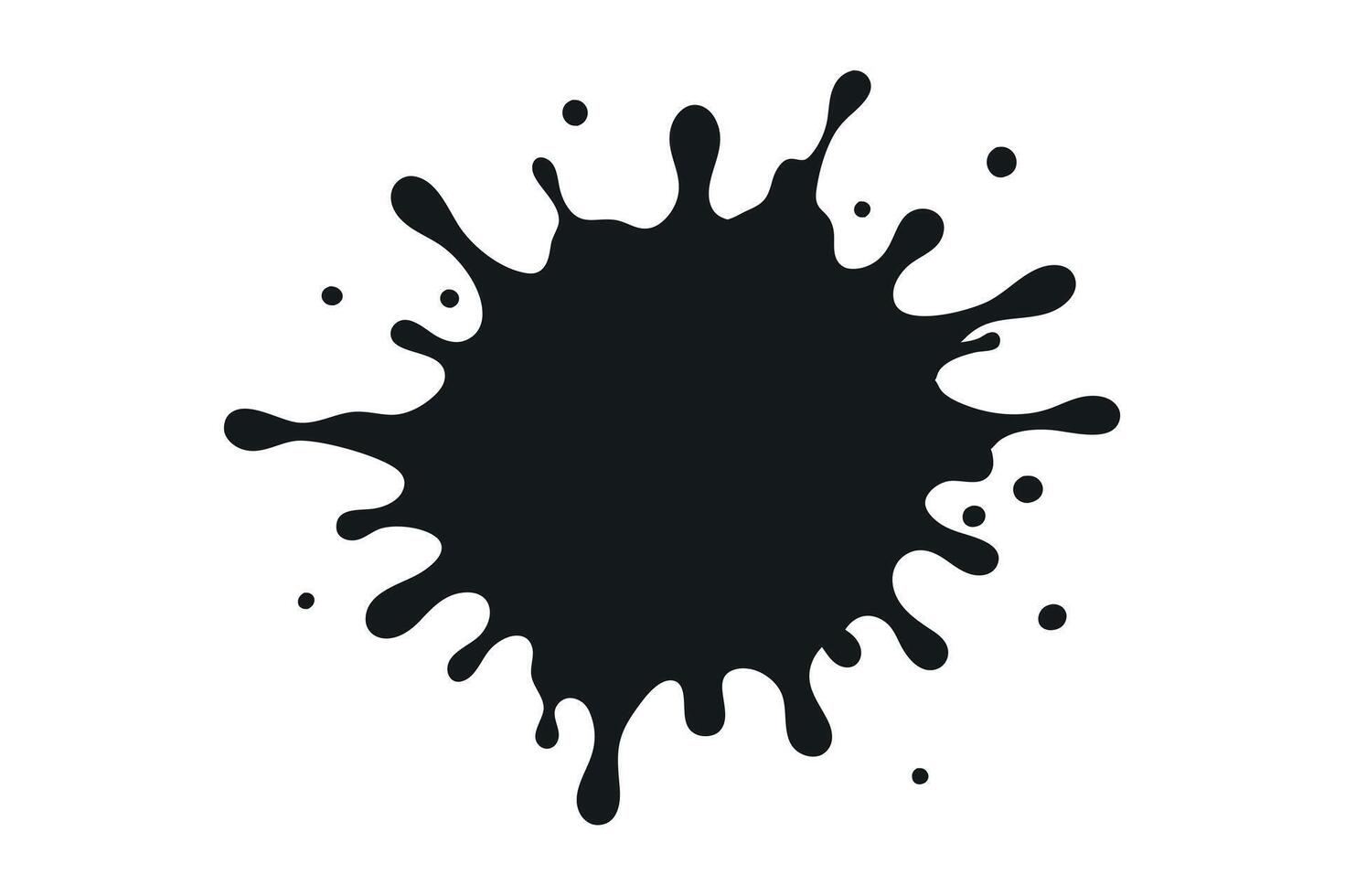 ink blot splash vector