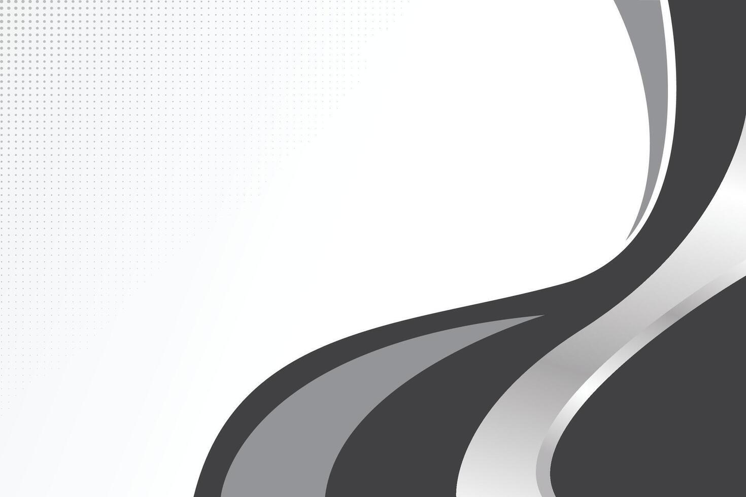 Black and white background with silver color shape vector