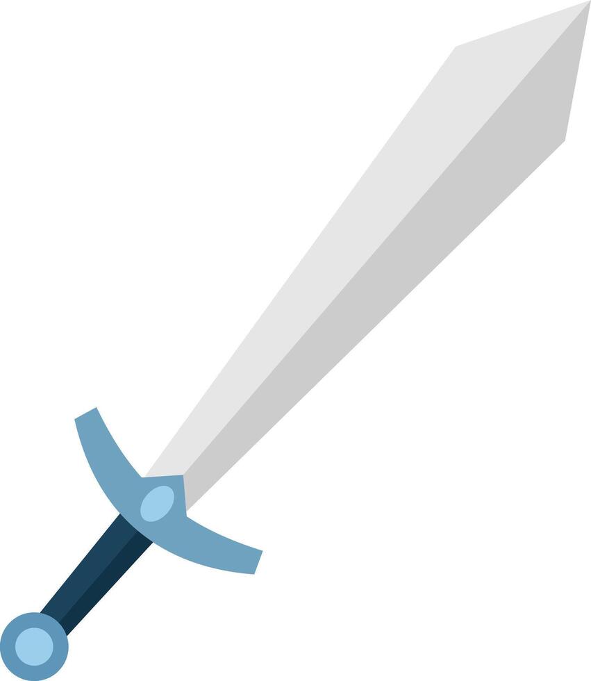 Cartoon Prince Knight Sword Weapon vector
