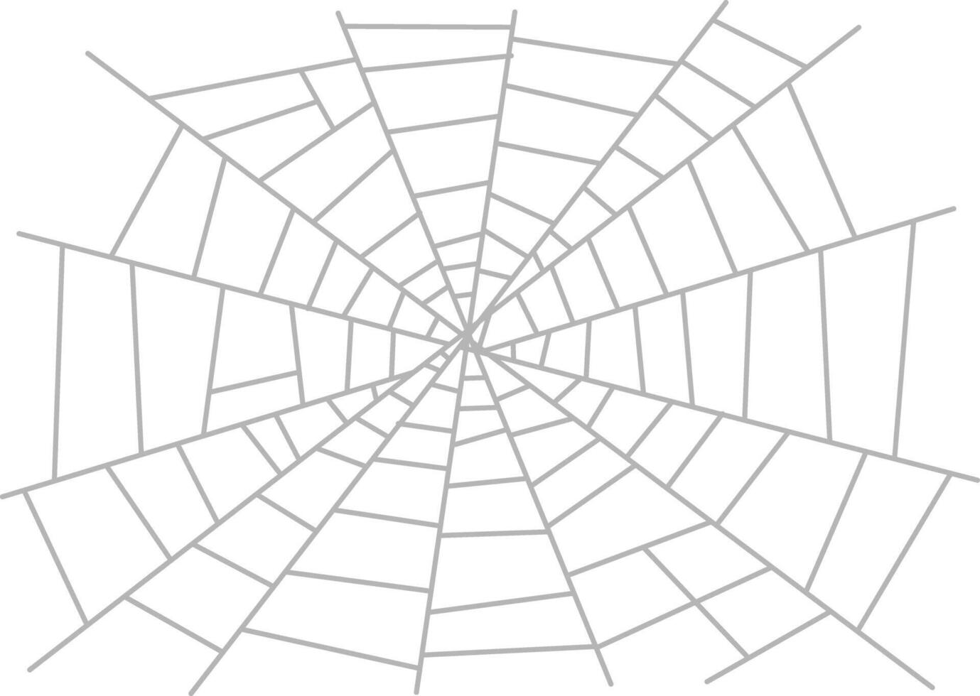Cartoon Spider Gray Web vector