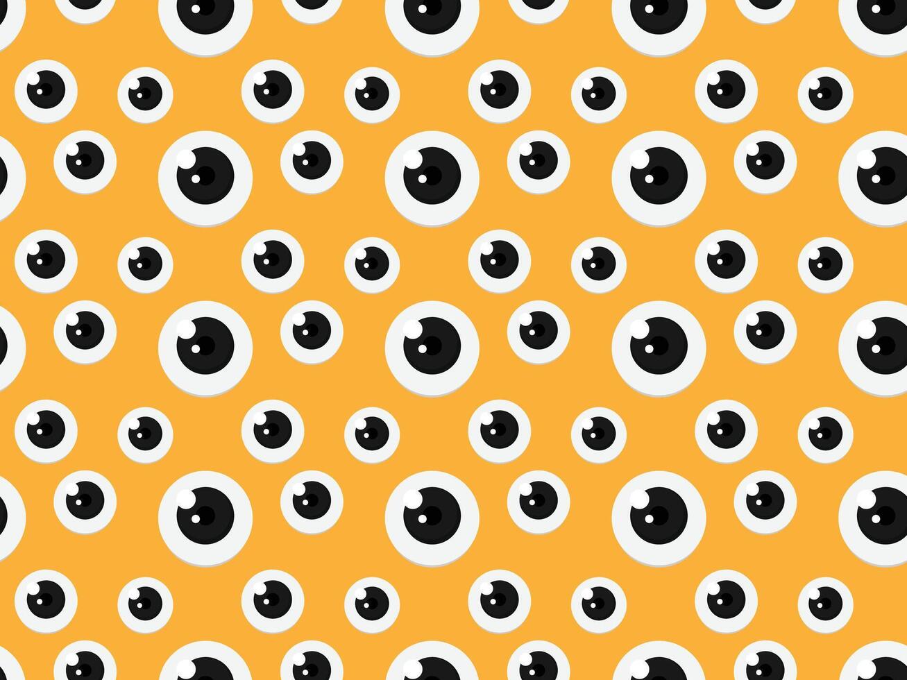 Seamless pattern with eyeballs vector
