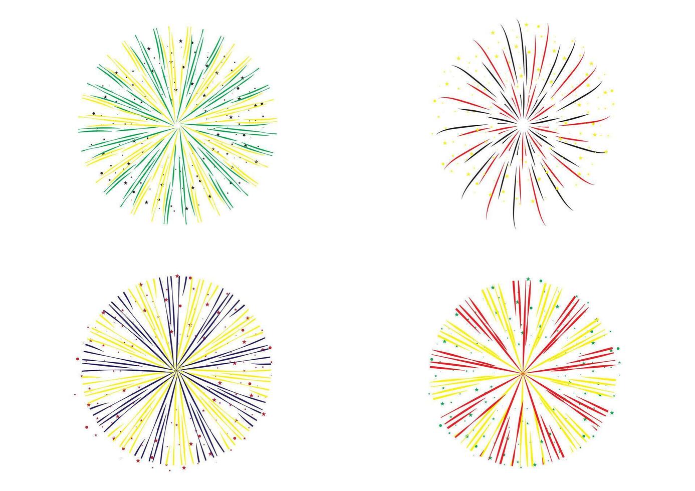Explosive Fireworks Graphics for Festive Events Ideal for Celebrating Halloween, Chinese New Year, Eid al Fitr, Ramadan, Christmas, party, and holiday vector