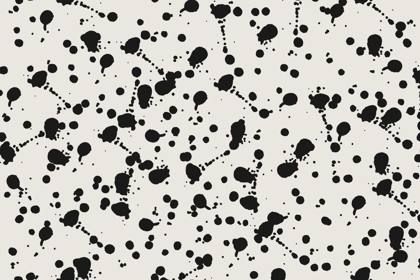 Black and beige abstract background with splashes and blots vector
