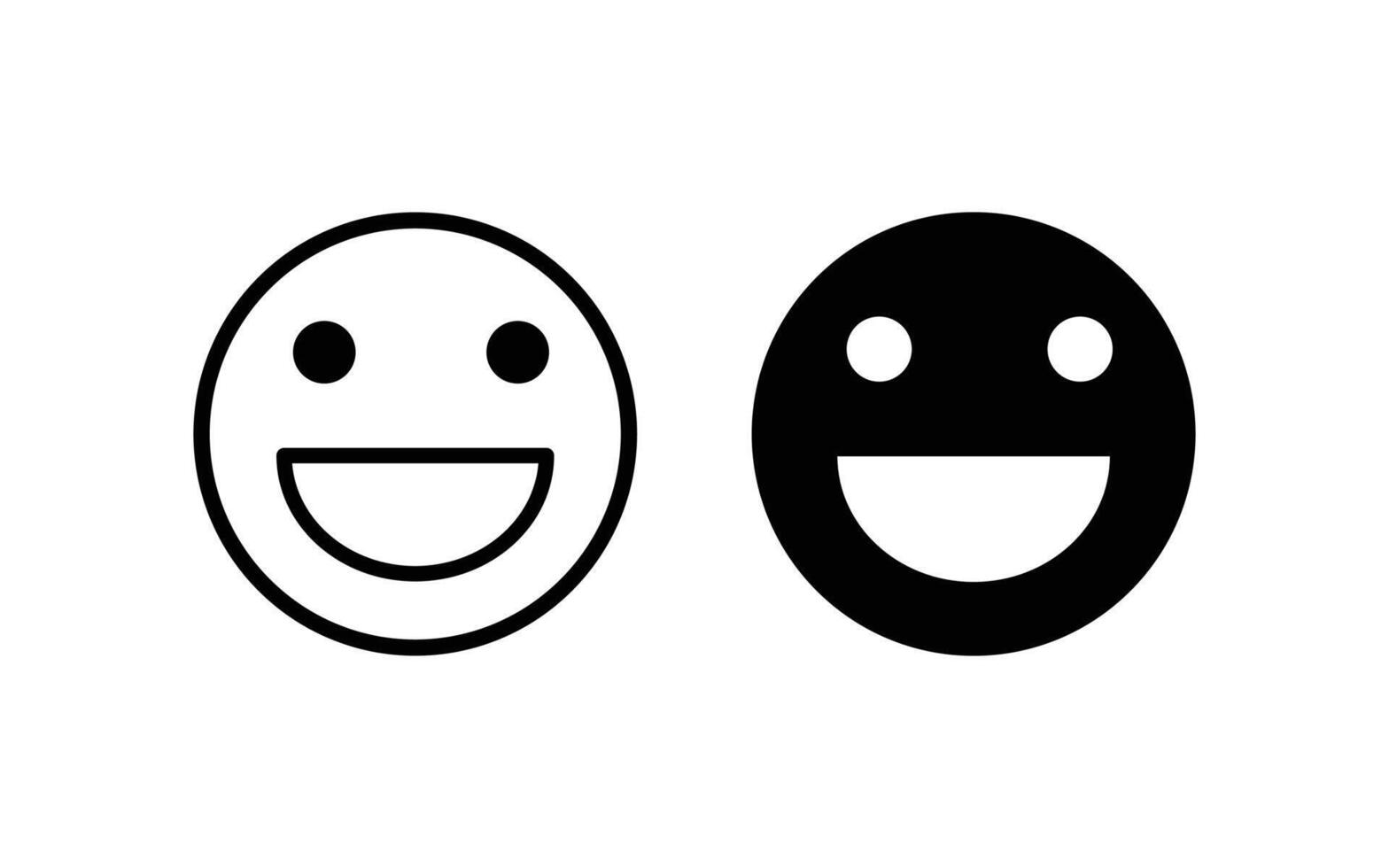 Smile icon , Emoticon Icon . Emoji, feedback sign and symbol. vector