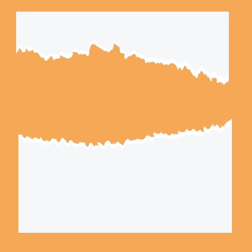 Torn paper sheet. Torn paper edge. Paper texture. Rough broken border of paper stripe. illustration isolated, vector