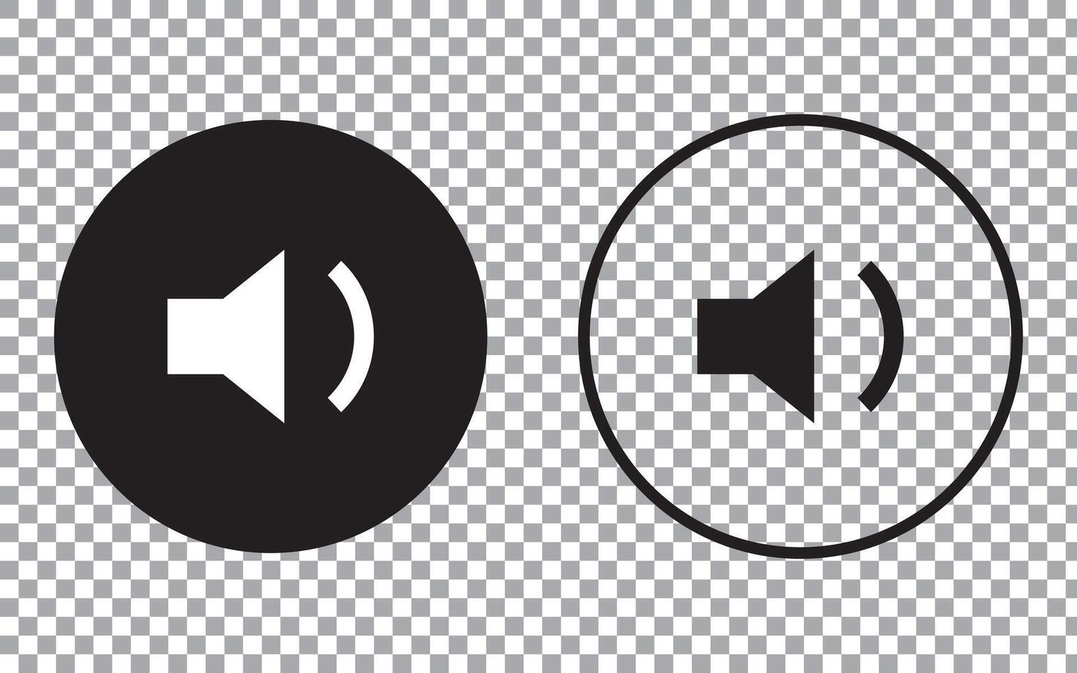Speaker icon set. low volume icon . loudspeaker icon . sound symbol. vector