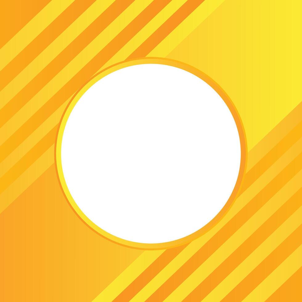 Abstract yellow circles geometric shape background with halftone line decoration. Modern simple overlap circle shape creative design with shadow. vector