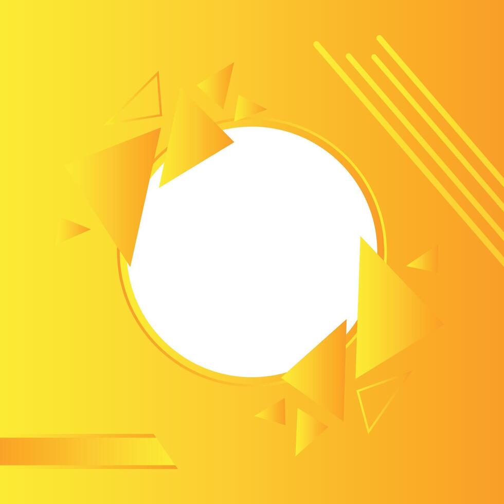 Yellow Minimal Modern Gradient White Twibbon Yellow Polygonal Template Design for background, banner, website template, social media, poster, sale banner and more vector