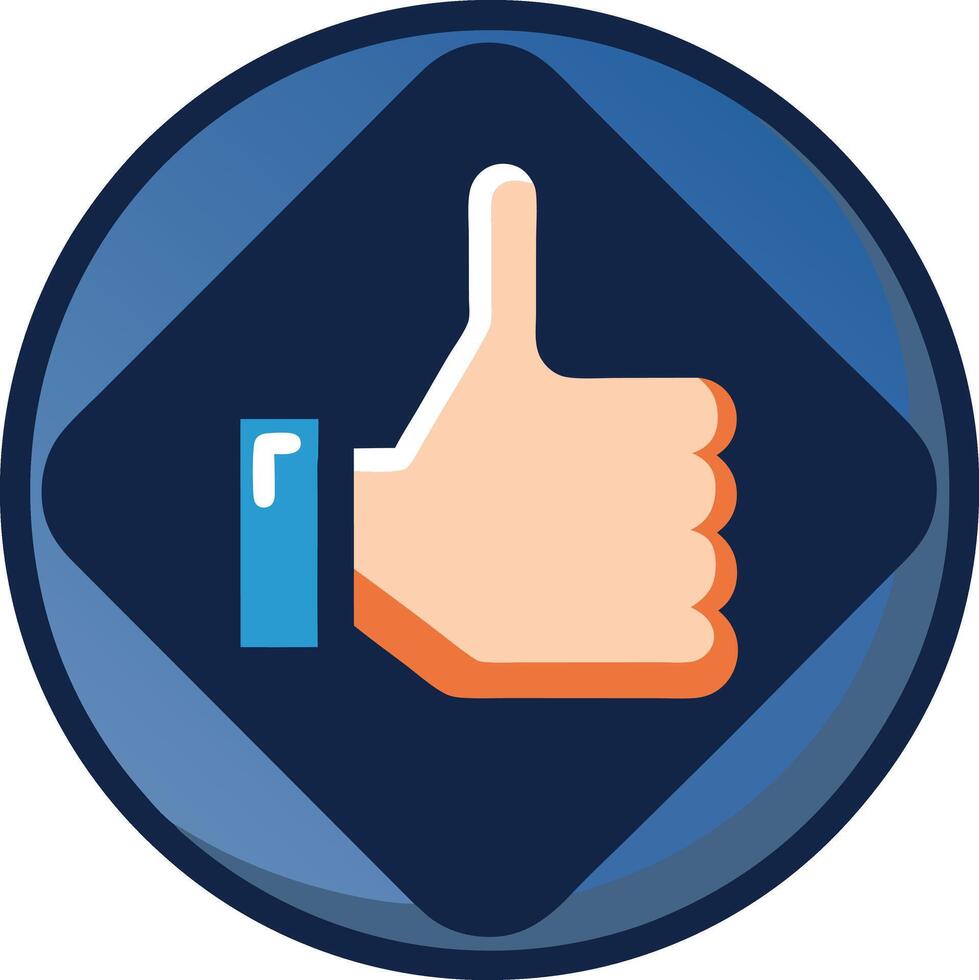 Thumb up icon set Thumb up icon collection Like sign and symbol illustration vector