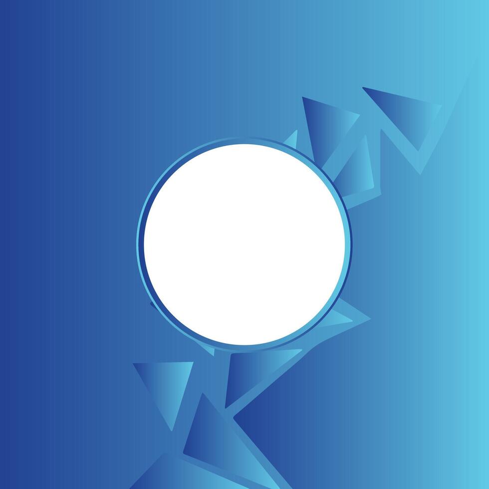 Blue Modern Gradient White Twibbon Blue Polygonal Template Design for background, banner, website template, social media, poster, sale banner and more vector