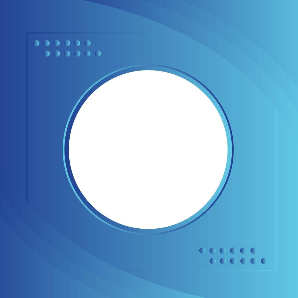 Blue Gradient background White circle in center Design for background, banner, website template, social media, poster, sale banner and more vector