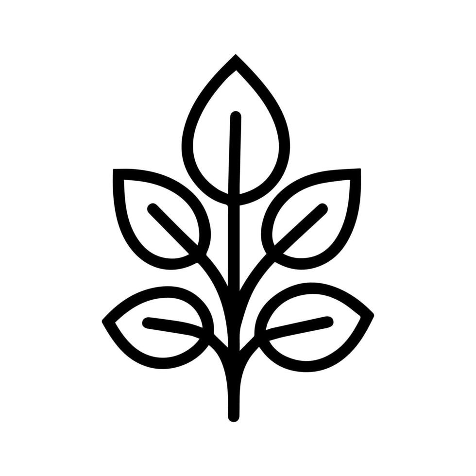 seed icon or modern line symbol. line art and icon design with bold outline. Black and white Pixel Perfect minimalistic symbol isolated white background. Silhouette simple thin sign vector