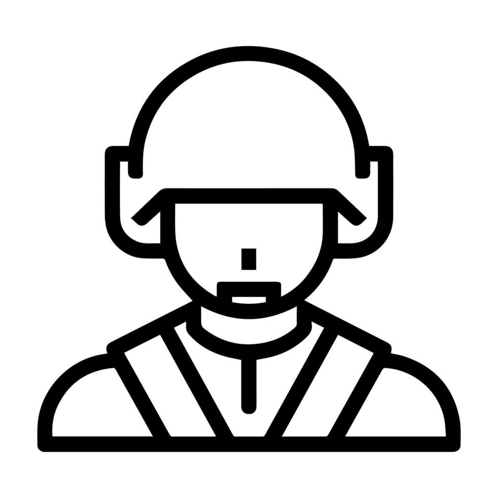 troop icon or modern line symbol. line art and icon design with bold outline. Black and white Pixel Perfect minimalistic symbol isolated white background. Silhouette simple thin sign vector