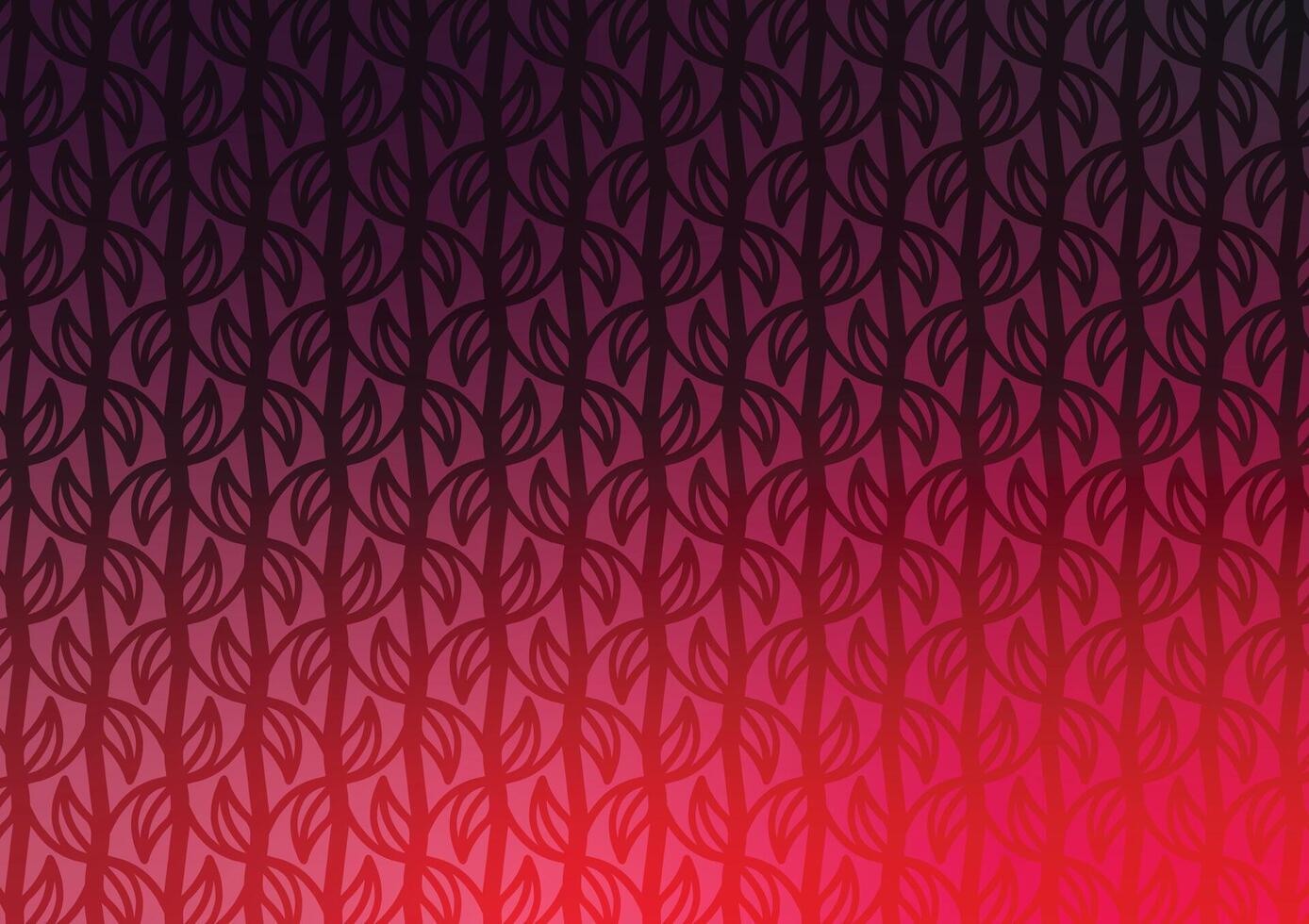 Red pattern line leaf curve presentation background vector