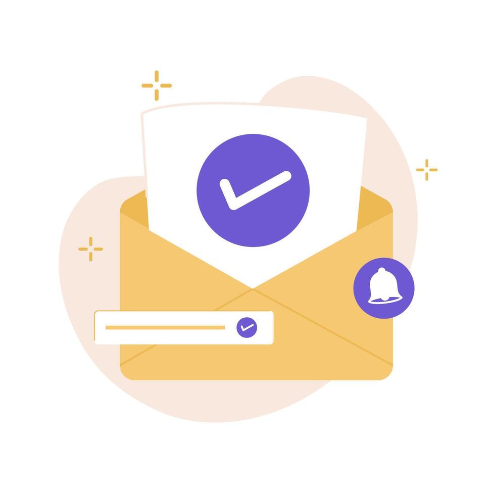 confirmation email illustration concept vector