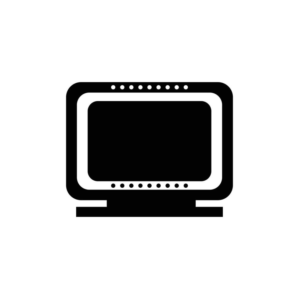 tv icon design symbol for website and mobile application. silhouette illustration of monitor screen. design illustration elements with broadcasting and digital media theme vector