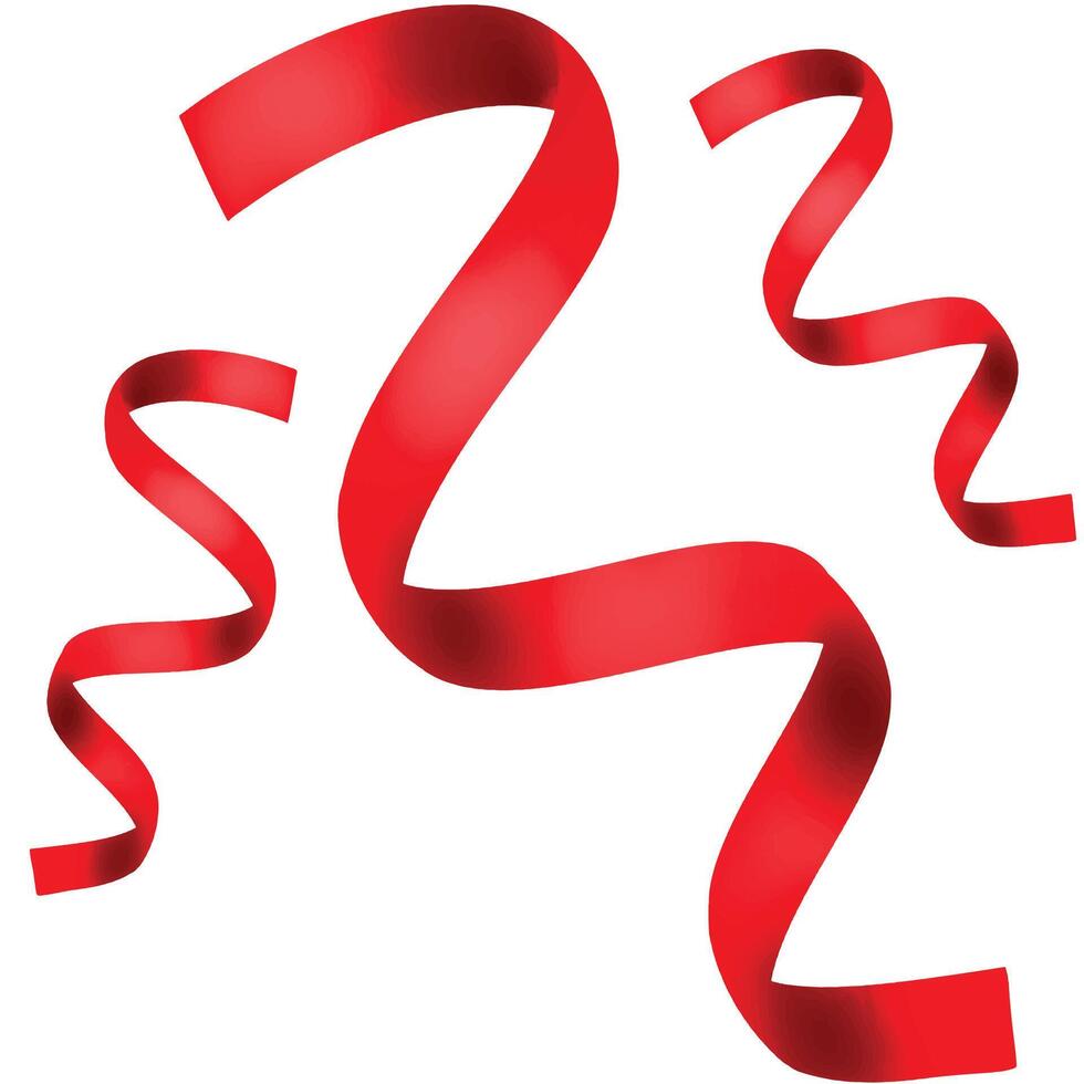 Red Ribbon drawing vector