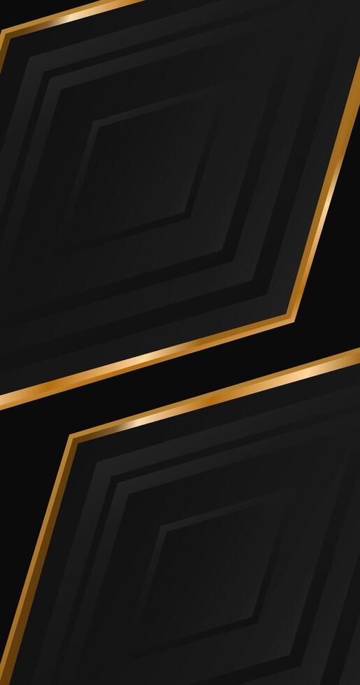 Black and gold background with a black and gold design vector