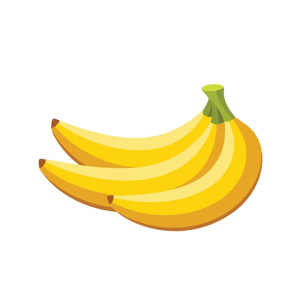 Banana Group isolated flat illustration on white background vector