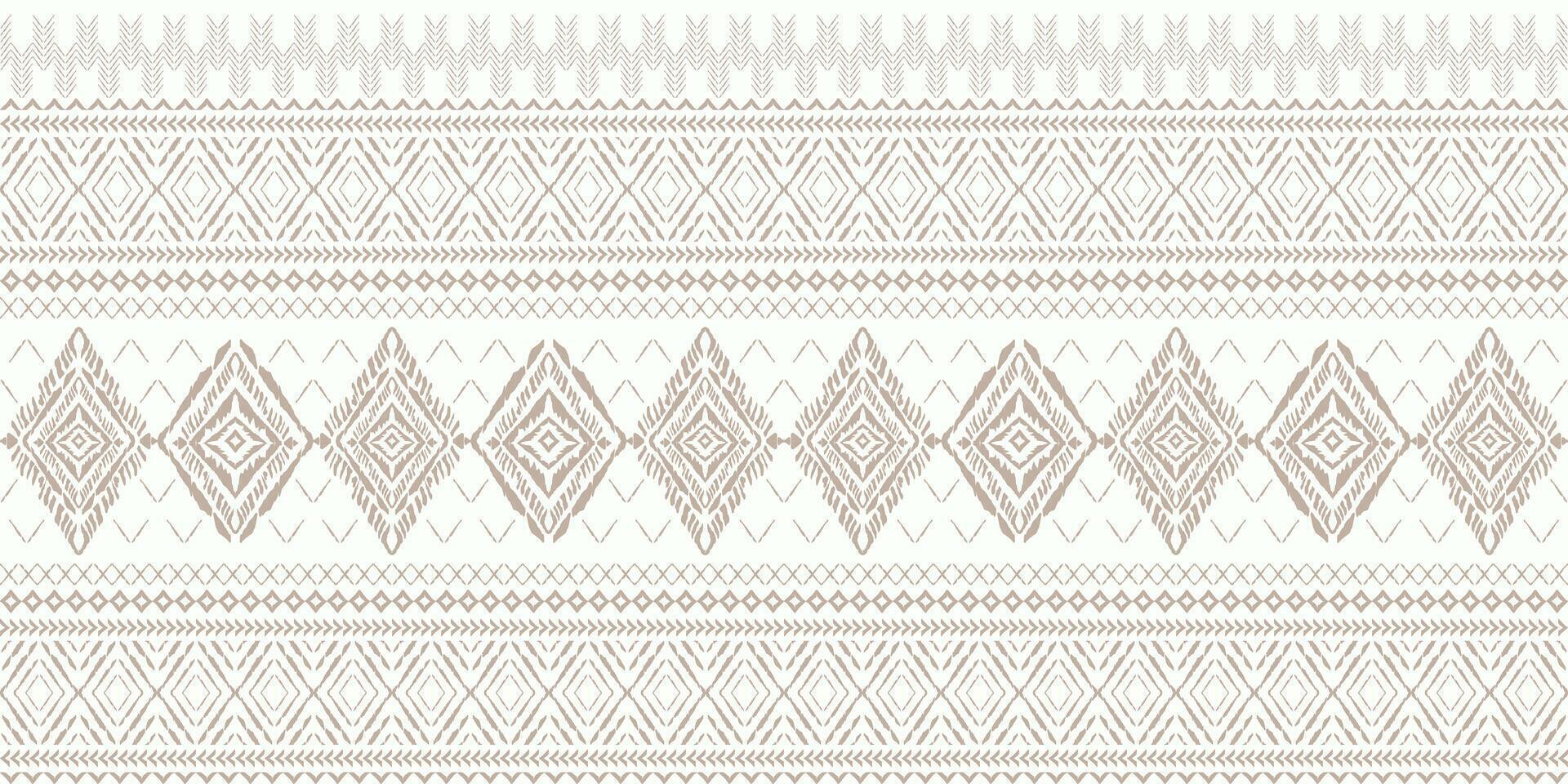 Motifs African boho paisley Floral Ikat pattern embroidery border. Ethnic ikat floral Ethnic Indian Pattern Ikat pattern Ethnic Pattern.Border indian floral Aztec embroidery border seamless patterns. vector