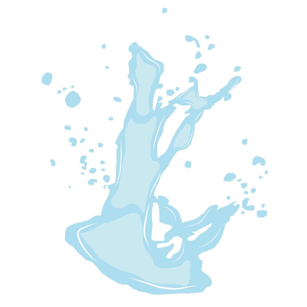 large splash of spilled liquid on the surface22 vector