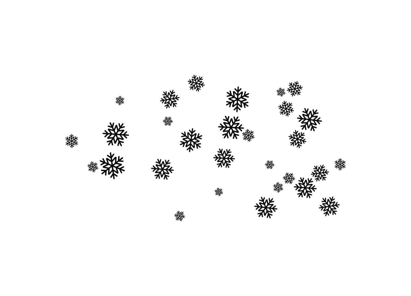 Soft falling snowflakes for Christmas backgrounds vector