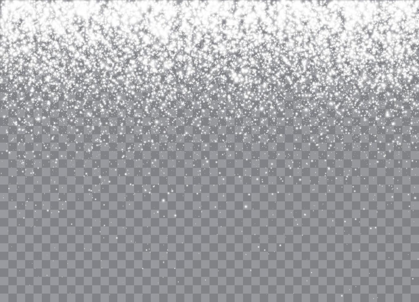 Sparkling snow and snowflakes for holiday projects vector