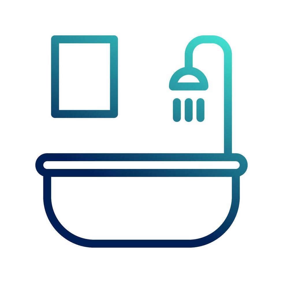 Bathroom icons. with an elegant and modern gradient design. illustration. vector