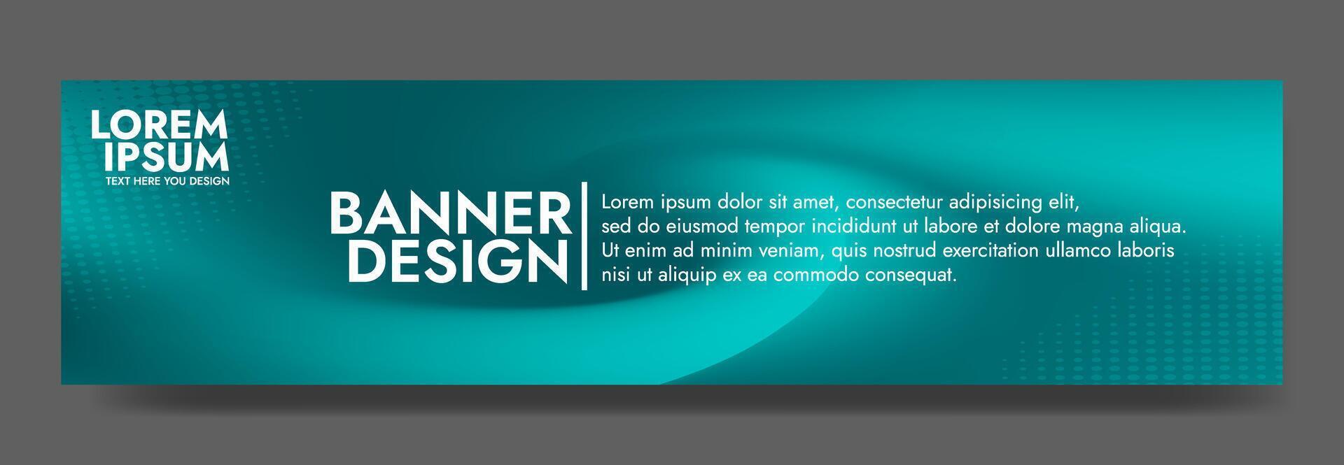 Modern and eye catching, this banner features a dynamic wave design vector