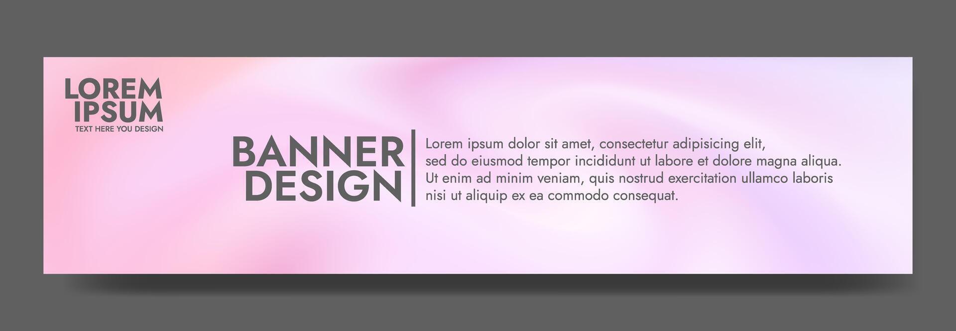 Pink and Blue Abstract Banner Design vector