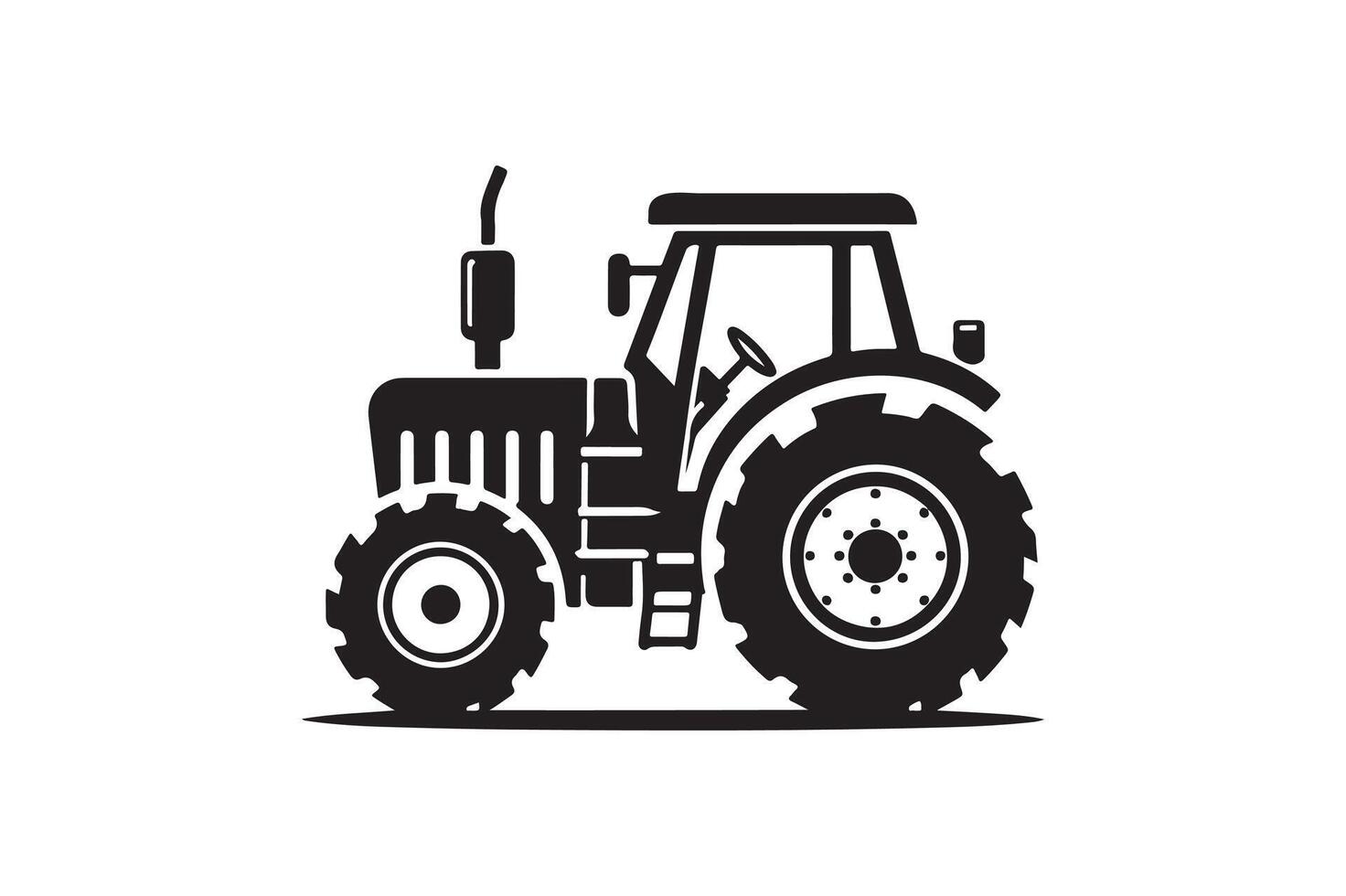 tractor icon on white background vector