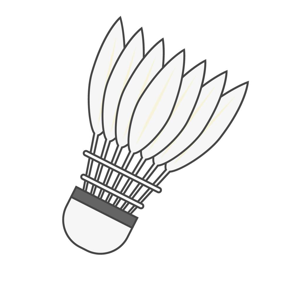 Badminton shuttlecock icon. Badminton birdie icon. vector