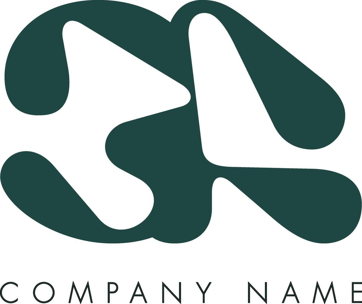 Creative Abstract Initial Letter CA Logo Design vector