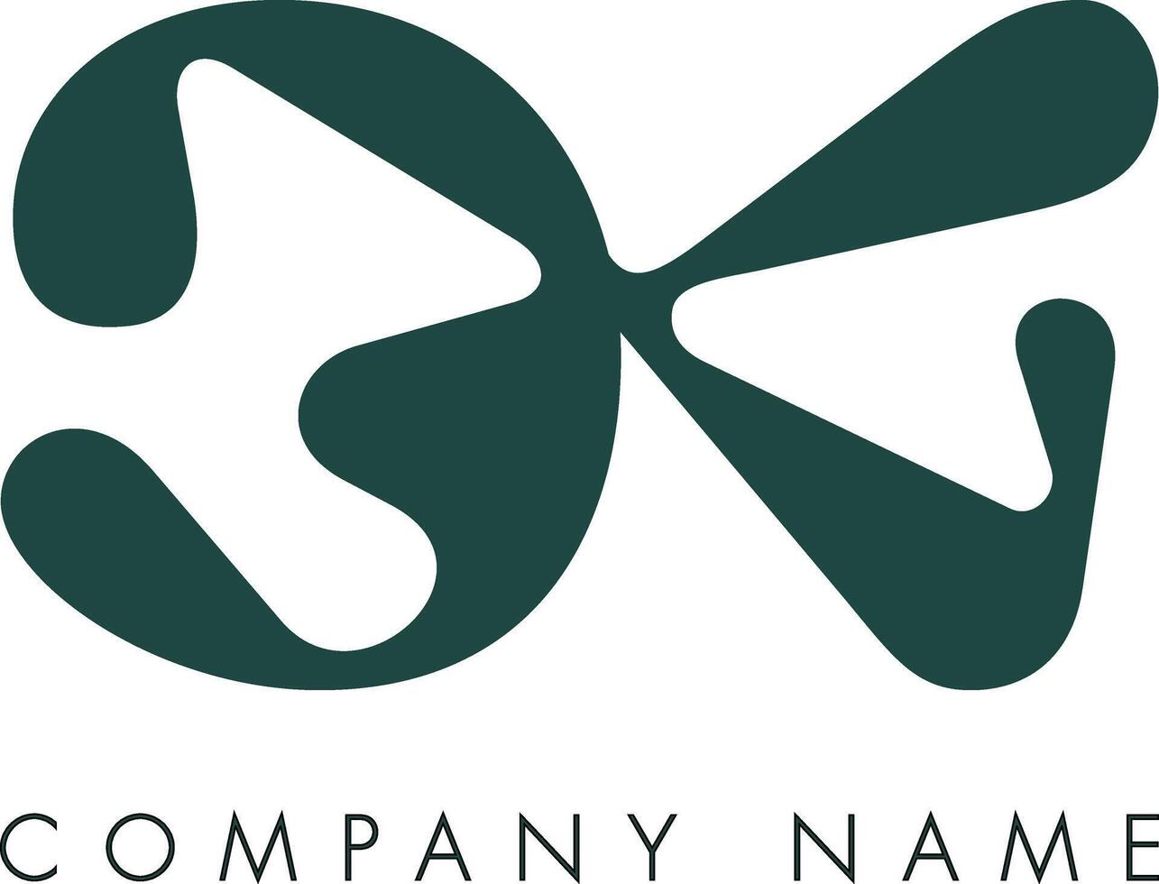 Creative Abstract Initial Letter CK Logo Design vector