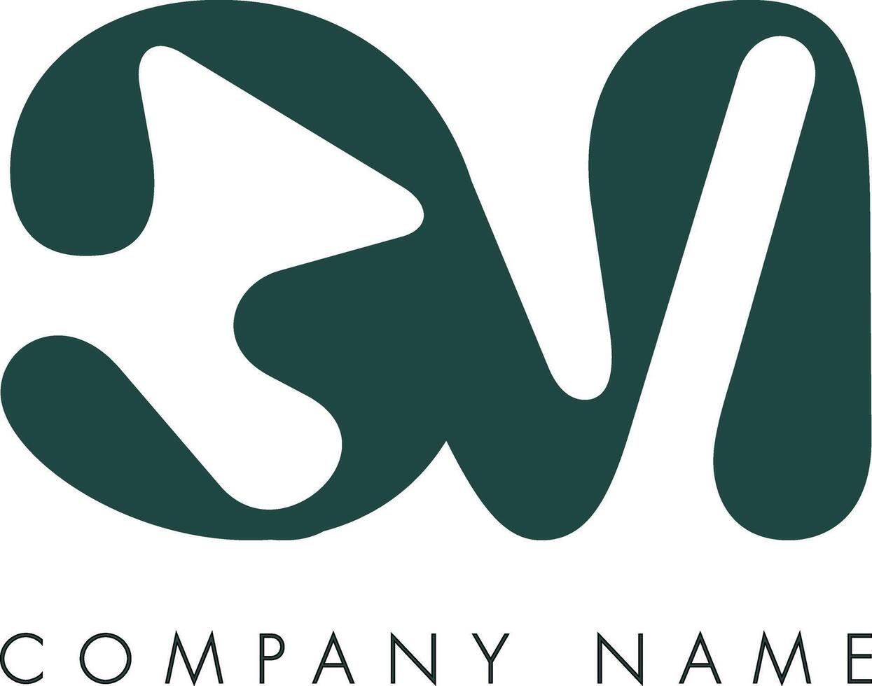 Creative Abstract Initial Letter CM Logo Design vector