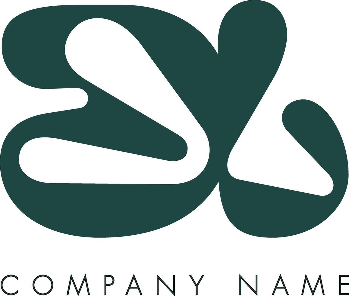 Creative Abstract Initial Letter BJ Logo Design vector