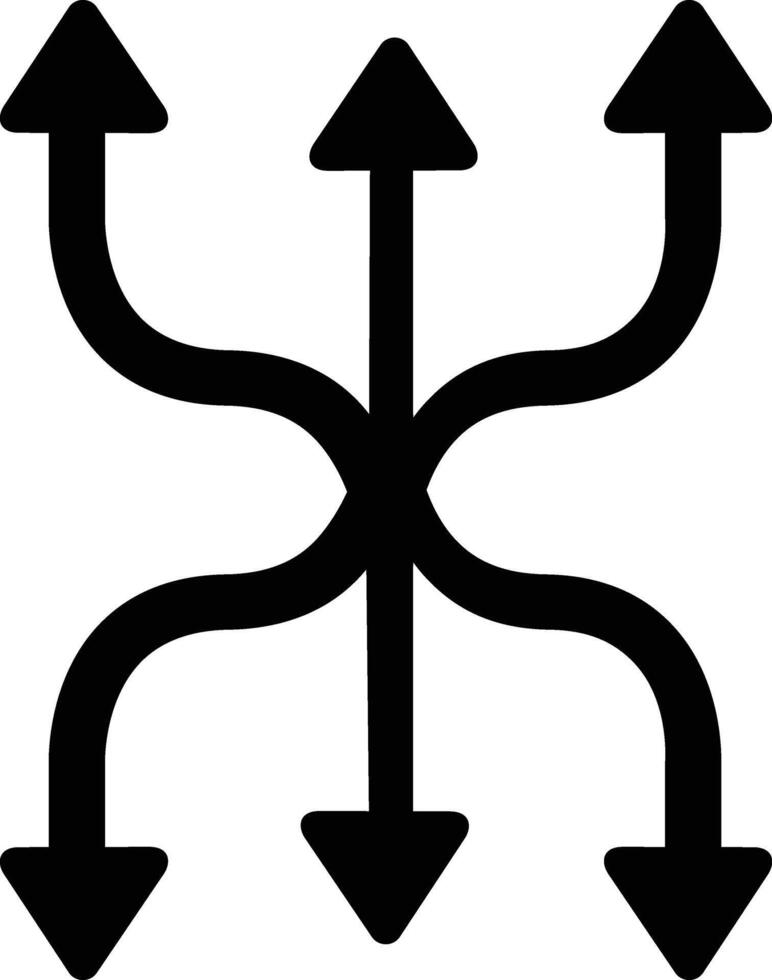 Rounded Filled Arrow Icon. vector