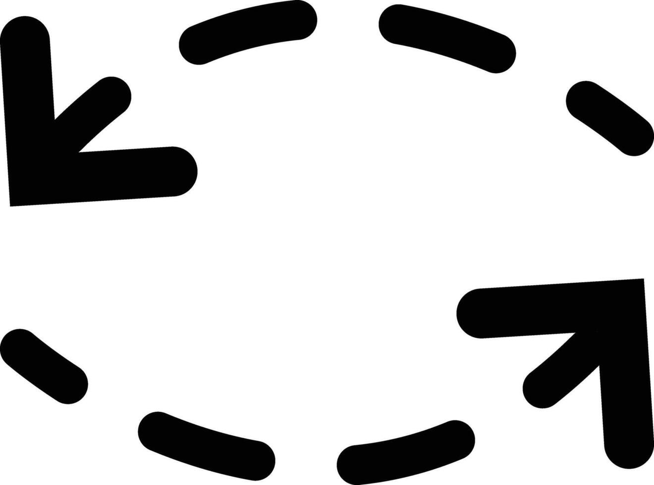 Rounded Filled Arrow Icon vector