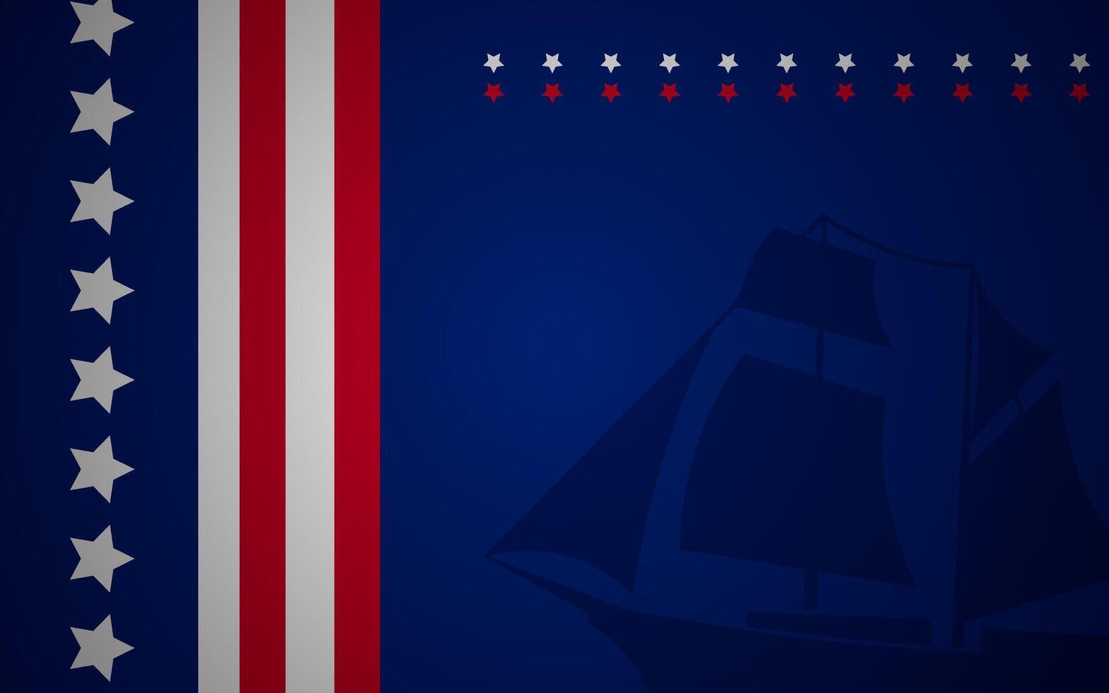 Columbus Day copy space Background vector